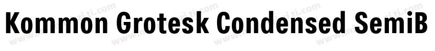 Kommon Grotesk Condensed SemiBold字体转换